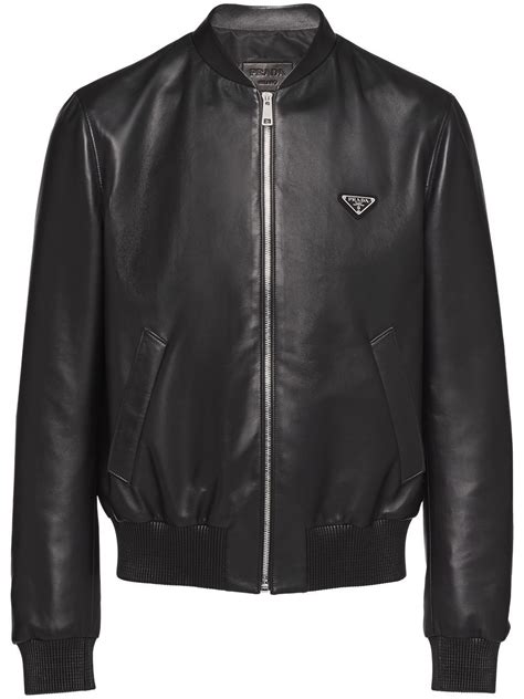 prada bomber jacket leather